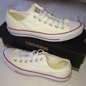 NEW White Converse 7.5